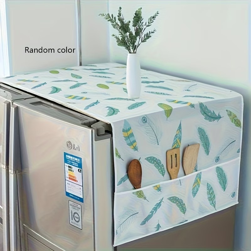 Refrigerator dust cover pockets