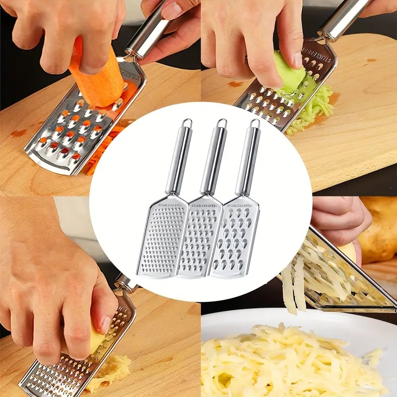 Stainless Steel Hand Grater with Wooden Handle