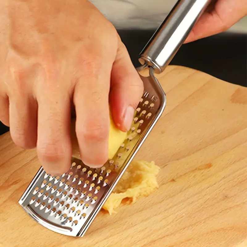 Stainless Steel Hand Grater with Wooden Handle