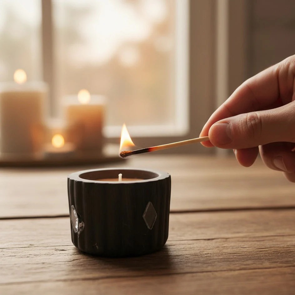 2pc Mini Round Shape Scented Candle