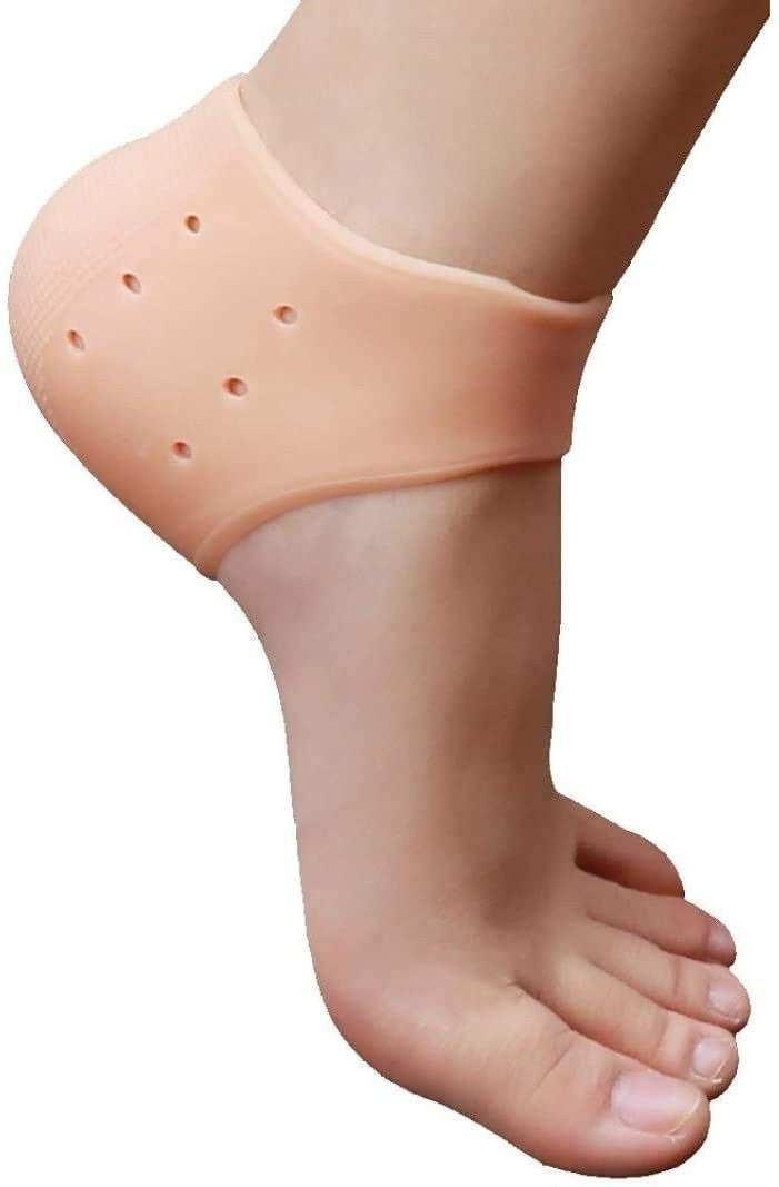 1 Pair Silicone Gel Heel Pad Socks