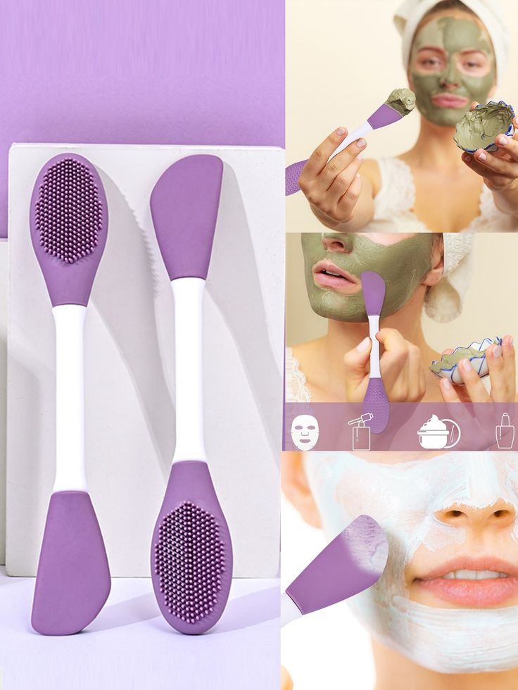 2 pc  2 in 1 Face Mask Brush